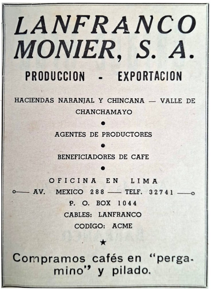 Cafe Lanfranco Publicidad Lanfranco Monier SA